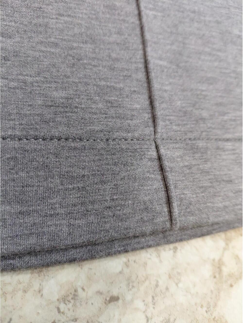 Spanx Wide Leg Sweat Pants Gray Size L EUC Draw String Side Pkts Flat Front - Picture 2 of 9